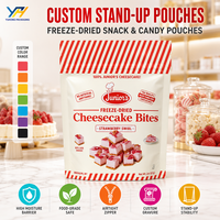 Sachet refermable mat de qualité supérieure, réutilisable, avec fermeture éclair, pour emballage alimentaire de desserts, idéal pour la pâtisserie maison, les bonbons et le stockage de snacks