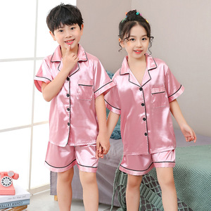 Детская атласная пижама с коротким рукавом - Product Image 6