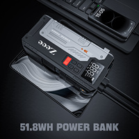 Zeee 2500A démarreur de saut de batterie de voiture portable et gonfleur de pneu 12V batterie de démarrage de saut de batterie de voiture avec pompe à air