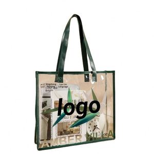 Bolsa de Playa Transparente de PVC con Logotipo Personalizado, Impermeable, Colorida, de Gran Capacidad, Iridiscente, para Regalo - Product Image 1