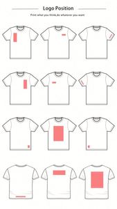 เสื้อยืดผู้ชายแขนสั้นคอกลมสไตล์ลำลองผ้าคอตตอนถัก 100% น้ำหนัก 180 กรัม พิมพ์ลายตัวอักษร ระบายอากาศได้ดี รับสกรีนโลโก้ - Product Image 6