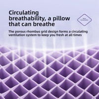 Oreiller rond en TPE à grille, lavable, pour adulte, sommeil profond, nouveau soutien cervical, rafraîchissant, sans pression, pour chambre à coucher domestique, personnalisable