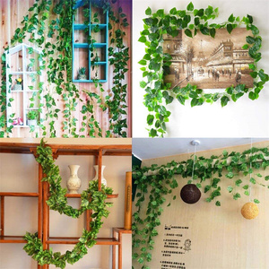 Venta al por mayor <span class=keywords><strong>de</strong></span> plantas <span class=keywords><strong>de</strong></span> hojas <span class=keywords><strong>de</strong></span> hiedra artificial tela <span class=keywords><strong>de</strong></span> algodón hiedra guirnalda vides falsas colgantes boda planta <span class=keywords><strong>de</strong></span> imitación scapeing - Product Image 6