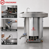 Marmite à soupe commerciale électrique en acier inoxydable, capacité de 50L à 904L, thermostat numérique, vente en gros, tension personnalisée
