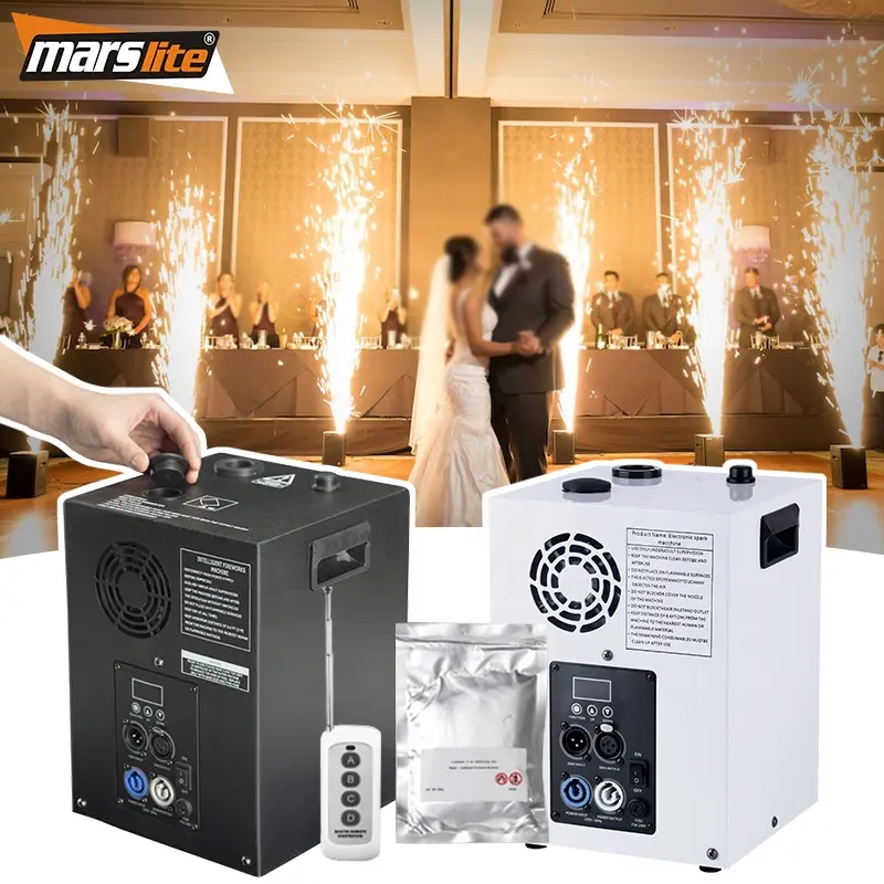 Máquina de fogos de artifício para festa de casamento, máquina de ignição fria de 600w com efeito de palco