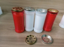 Candele di cera Paraff con coperchio di ferro scavato per il funerale e il ricordo della sepoltura - Product Image 6