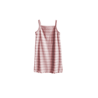 Robe d'été décontractée sans manches à fines bretelles en coton côtelé rayé pour bébés filles