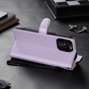 Funda para iPhone 16 Pro Max, nueva funda de cuero con ranura para tarjetas, funda plegable con protección total anticaídas. - Product Image 4