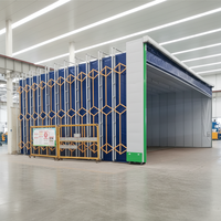 Cabine de peinture et de sablage pliable, personnalisable et rétractable, avec CE, à taux de réachat élevé