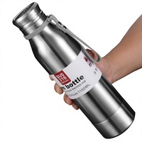 Bouteille isotherme en acier inoxydable 316, grande capacité, pour sports de plein air, compatible voiture, avec infuseur à thé, logo personnalisé