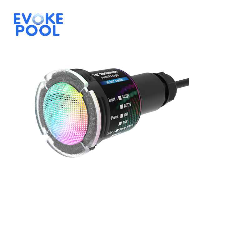 Pool Light With PPS Housing IP68 RGBW Color 12V AC 1.5Inch LED ETL Underwater Swimming Pool Lighting Compatible with Microbrite