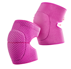 Genouillères de danse de couleur rose avec protection du talon en éponge Coudes et genouillères - Product Image 1
