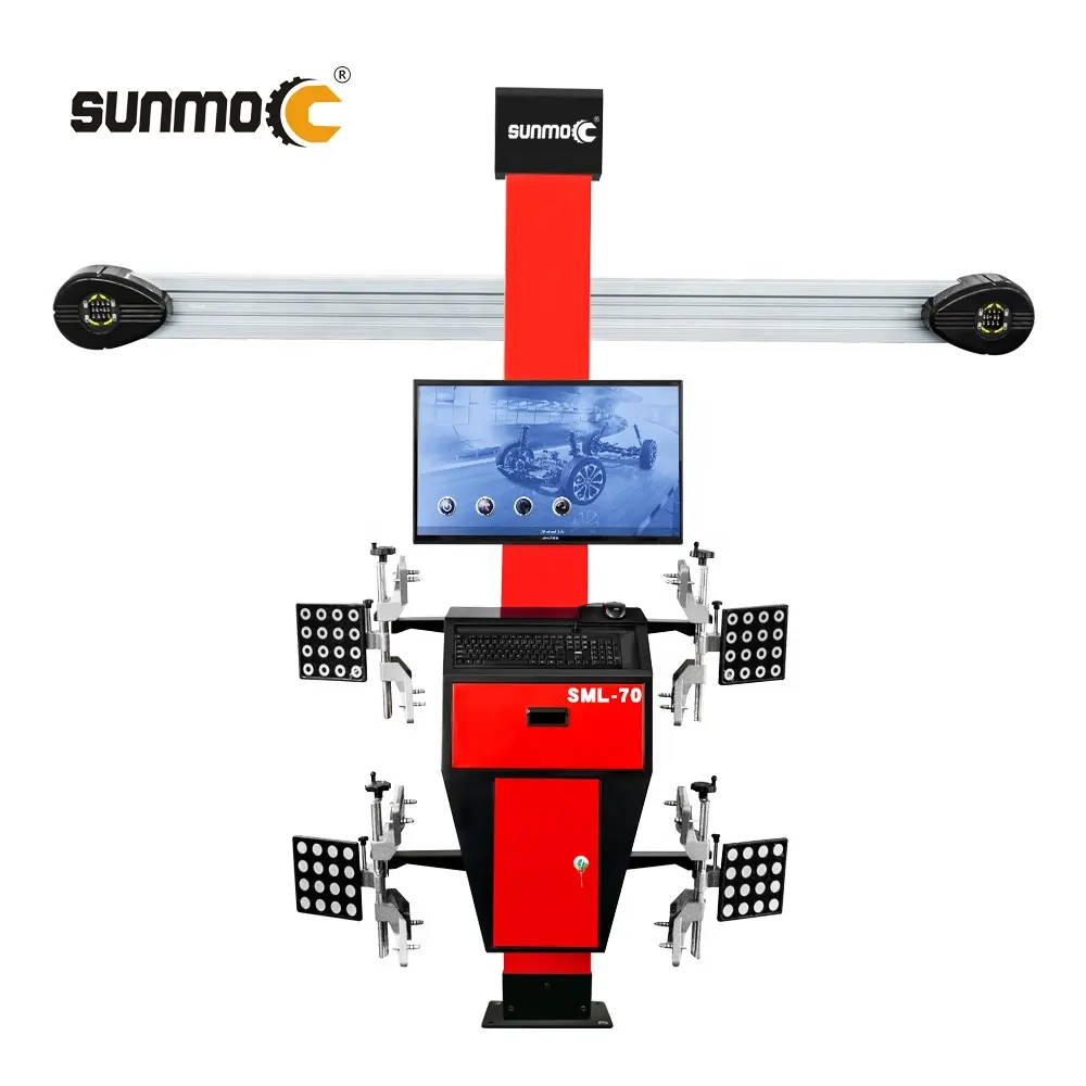 Sunmo SML70 자동 추적 3D 4 륜 정렬 자동차 휠 얼라이너 기계