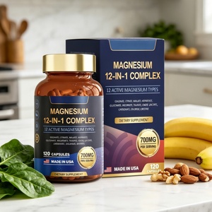 120 Cápsulas de Magnesio 12 en 1 para Adultos, Alivio del Estrés, Apoyo al Sueño, Nervios y Músculos, Suplemento para el Metabolismo - Product Image 6