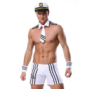 Costume de marin Sexy pour homme adulte, uniforme de couture blanc érotique, nouvelle collection - Product Image 1