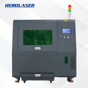 เครื่องตัดเลเซอร์โลหะแบบเคลื่อนที่ขนาดกะทัดรัด Herolaser 1500W เครื่องแกะสลักไฟเบอร์เลเซอร์ พื้นที่ทำงาน 600x400 มม. สำหรับโรงงาน - Product Image 1