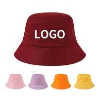Chapeau seau en coton personnalisé pour adulte chapeau rond à large bord brodé et sublimé pour l'été style décontracté solide à l'extérieur