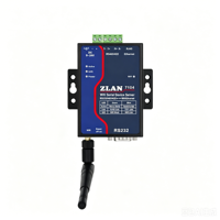 Serveur série WiFi industriel ZLAN7104, convertisseur RS232 RS485 vers Ethernet, passerelle MQTT Modbus, DC9-24V en stock