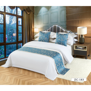 Fundas <span class=keywords><strong>de</strong></span> Cojín y Caminos <span class=keywords><strong>de</strong></span> <span class=keywords><strong>Cama</strong></span> <span class=keywords><strong>de</strong></span> Algodón Estilo Brocado con Patrón Geométrico Moderno y Minimalista para Hoteles, Restaurantes y Habitaciones - Venta al por Mayor - Product Image 3