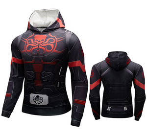 Moletom Masculino com Capuz para Outono, Preto, Estampa Gráfica Esportiva <span class=keywords><strong>Anime</strong></span> 3D, Estilo Rash Guard, Designer Streetwear para Homens - Product Image 5