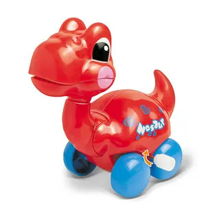 Bebê engraçado colorido 12pcs caminhada pequeno dinossauros de plástico vento up brinquedo crianças