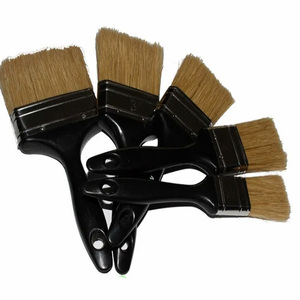 Pennello per rivestimento decorativo professionale in plastica con manico in pioppo nero opaco - Product Image 6