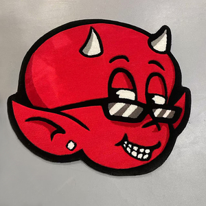 Alfombra Personalizada con Logotipo Sublimado en el Centro, Alfombra de Salón con Diseño de Palmera, Alfombra de Diseño con Técnica de Tufting, Alfombras y Tapetes de Anime - Product Image 4