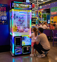 Machine à griffes commerciale pour parents et enfants avec lecteur de cartes, grue intelligente pour centres commerciaux à fort trafic