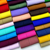 Sangle élastique en polyester couleur unie effet velours, largeur 4-12 cm, pour bordure de jupe en maille et ceinture – Stock direct usine