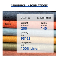 Tissu en lin pur 100 % uni pour broderie au point de croix, tissage uni, pour travaux manuels de broderie DIY