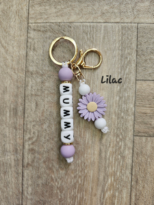 Llavero Personalizado con Flores, Regalo para Mamá, Tía, Hermana, Amiga, Dama de Honor, Abuela, Niñera, Novia - Product Image 2