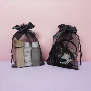 Tas Perhiasan untuk Pernikahan, Tas Permen, Tas Hadiah Pernikahan, Organza Hitam, Warna-warni, Perhiasan, untuk Pernikahan