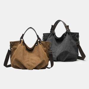 Bolsos de Lona Personalizados de Marca Casual para Mujer, Estilo Vintage, Escolares, con Correa Ajustable, Bolsos de Mensajero para Mujer - Product Image 1