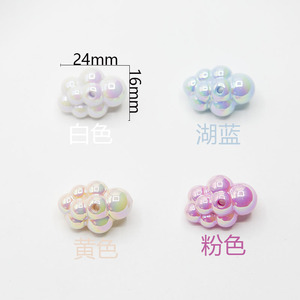 โซ่โทรศัพท์มือถือ DIY ชุบ UV สีสันสดใส รูปทรงเมฆเล็ก สีพื้น รูตรง สำหรับแขวนในรถ อุปกรณ์ตกแต่งเครื่องประดับ - Product Image 2