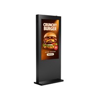Afficheur numérique LCD extérieur haute luminosité 43 pouces 2500 nits IP65 étanche pour centre commercial, métro, magasin de détail