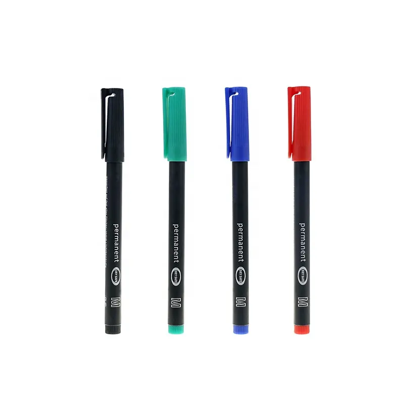 BECOL Wholesale Colorful Waterproof Permanent Marker Pen Non Toxic Smooth Writing Plastic CD/DVD Marker Pens for Office