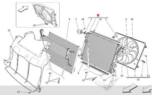 Radiador de enfriamiento de motor de coche duradero adecuado para radiador de coche Maserati <span class=keywords><strong>Ghibli</strong></span> OEM 670030844 - Product Image 3