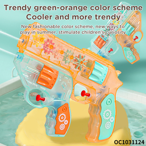 Buiten 2 In 1 Plastic Versnelling Zomer Transparant Waterpistool Speelgoed Voor Kinderen - Product Image 6