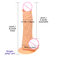 Mainan Seks Dewasa Realistis Seperti Kulit Asli Penis Besar Panjang Dildo Alat Bantu Seks