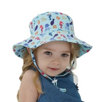 Sombreros de Pescador para Bebés y Niños Pequeños, con Logotipo Personalizado, Bordado 3D, Rayas de Algodón, Protección Solar, para Verano, Playa, Viajes, Venta al Por Mayor
