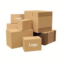 Boîte d'expédition en carton recyclable, boîte en carton ondulé robuste, boîte de déménagement en carton ondulé brun solide, boîtes d'expédition en carton ondulé
