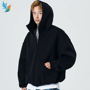 400gsm 500gsm Zip up Pullover <span class=keywords><strong>Hoodies</strong></span> Fit Boxy Grosso Algodão <span class=keywords><strong>Hoodies</strong></span> 100% Algodão Oversized Em Branco Vintage <span class=keywords><strong>Hoodies</strong></span> - Product Image 6