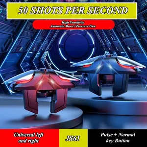 JS61 Accesorios para Juegos Móviles Gamepad <span class=keywords><strong>Joystick</strong></span> Gatillos Para Celular para PUBG L1 R1 Botón de Aleación Pulso - Product Image 3