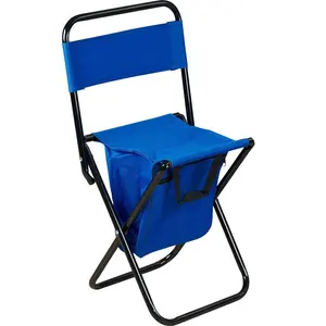 Kalda-Mini taburete trasero para silla plegable, compacto, con bolsa de almacenamiento y correas de hombro para pesca