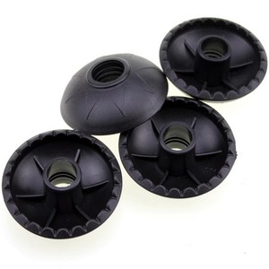 Couvre-pieds en caoutchouc pour bâtons de trekking, antidérapants, noirs, 5,5 cm, accessoire de randonnée en plein air - Product Image 4