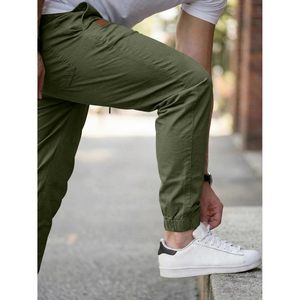 Mens Casual Joggers Pants Cotton Drawstring Twill Hiking Outdoor Breathable Sweatpants - Product Image 6