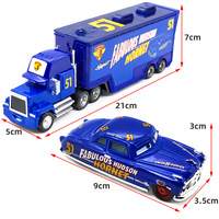 Ensemble Train de Marchandises + Camion de Course - Véhicules Jouets en Métal Moulé Sous Pression à l'Échelle pour Modèles Miniatures