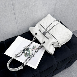 Sac seau de luxe de haute qualité, sac à main pour femme de grande capacité, élégant et en cuir souple, sac à bandoulière zippé. - Product Image 6