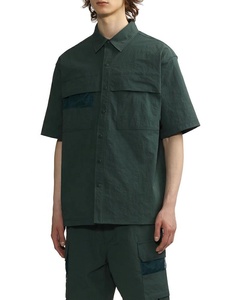 Abbigliamento Cargo con bottoni tagliati a <span class=keywords><strong>maniche</strong></span> <span class=keywords><strong>corte</strong></span> da <span class=keywords><strong>uomo</strong></span> a righe Polo da ufficio t-shirt giacche da lavoro camicie da <span class=keywords><strong>uomo</strong></span> - Product Image 3