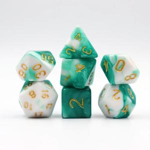 Hochwertige Acryl Tricolor 7pcs Rpg Dnd Würfel für Games Table Game - Product Image 1
